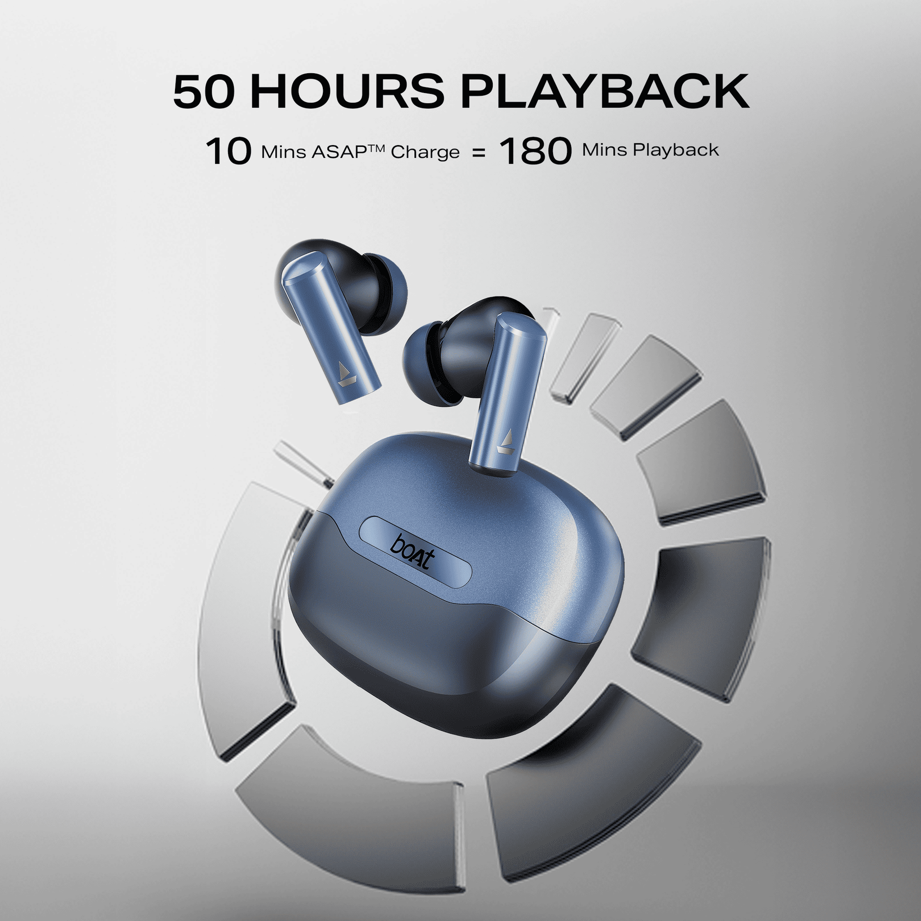 boAt Airdopes Prime 701 ANC | Wireless Earbuds with 50 Hours Playback, 46dB Hybrid ANC, Spatial Audio & 100K Crest AI Units