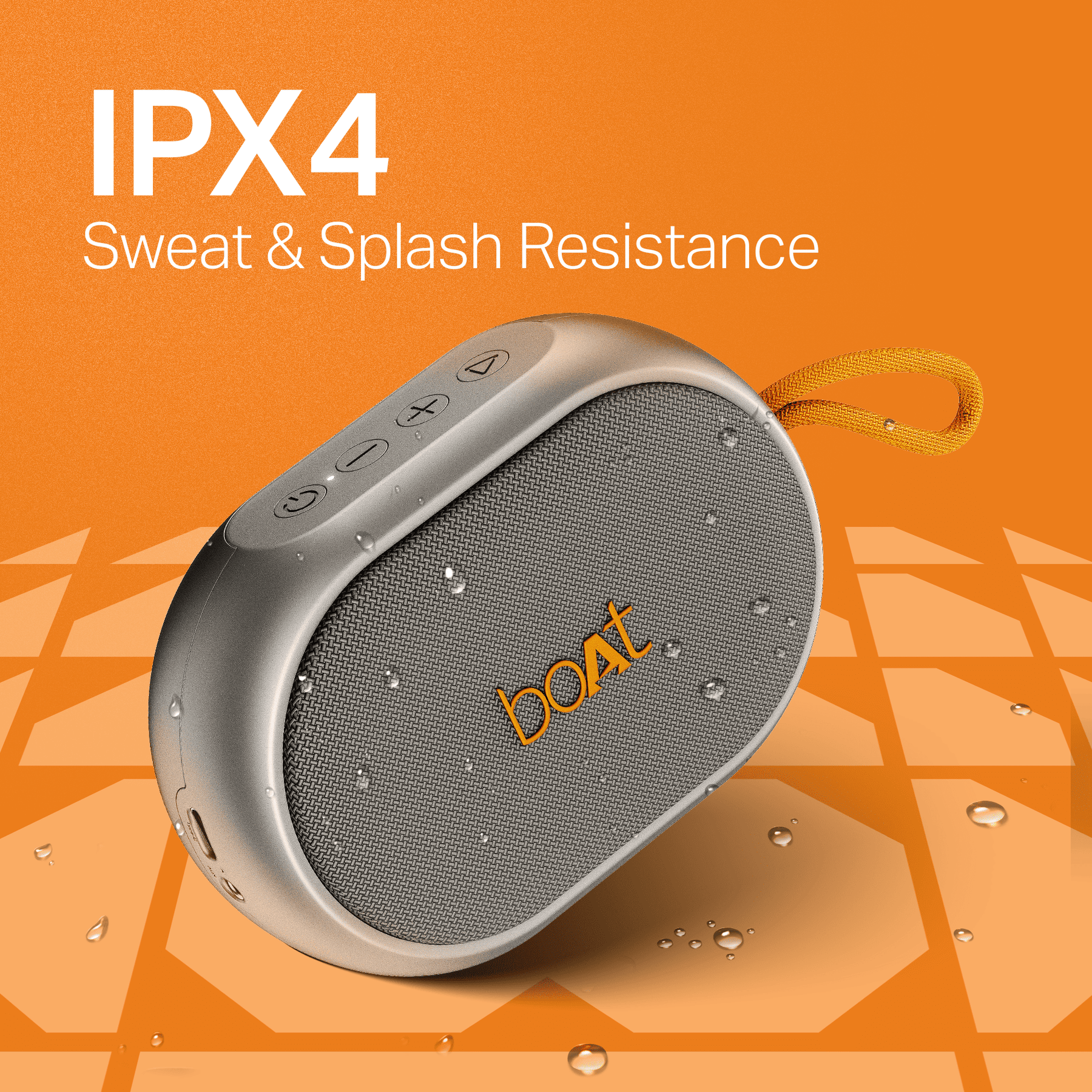 boAt Stone 110 | Portable Bluetooth Speaker with 3W Sound, 15H Playback, TWS feature & IPX4 Resistance