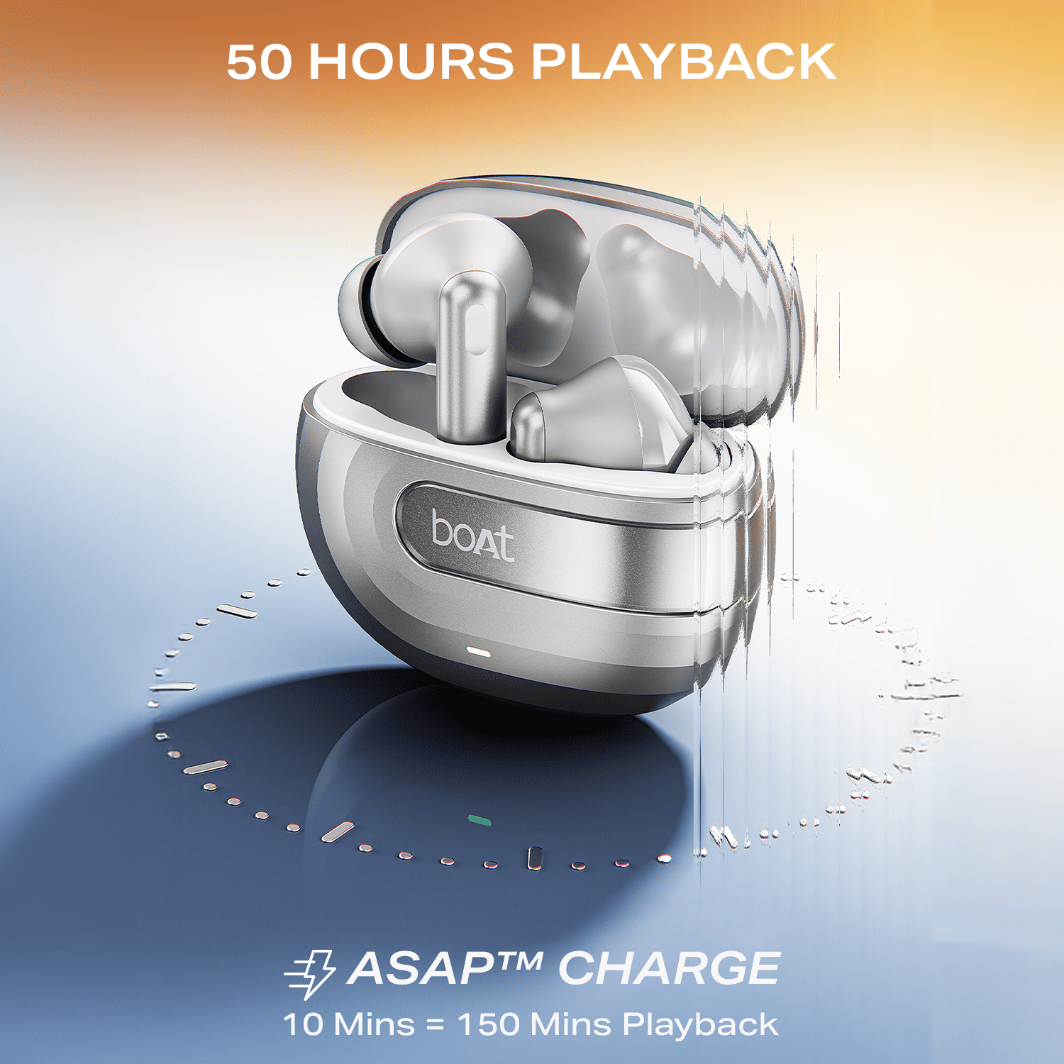 boAt Airdopes Prime 700 ANC | Wireless Earbuds with 50 Hours Playback, 48dB Hybrid ANC, 6 Mics & Multipoint Connectivity