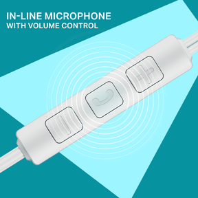 Bassheads 55 | Wired Earphones with 10mm Drivers, Metallic Buds, In-Line Mic & Lightweight Design