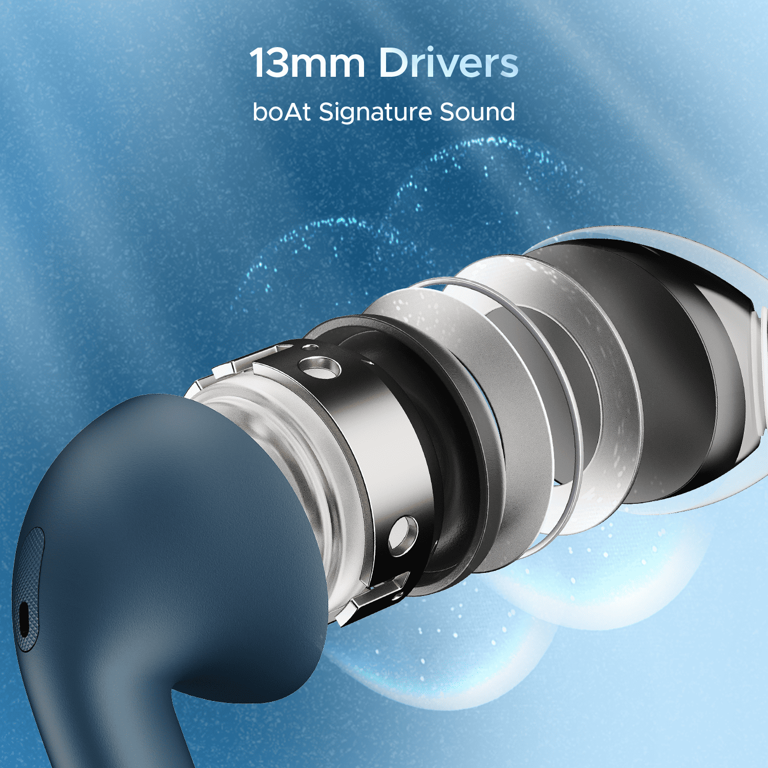 boAt Airdopes Alpha | True Wireless Earbuds with 35 Hours Playback, 13mm Drivers, ENx™ Tech, ASAP™ Charge, IWP™ Technology