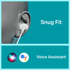 Bassheads 55 | Wired Earphones with 10mm Drivers, Metallic Buds, In-Line Mic & Lightweight Design