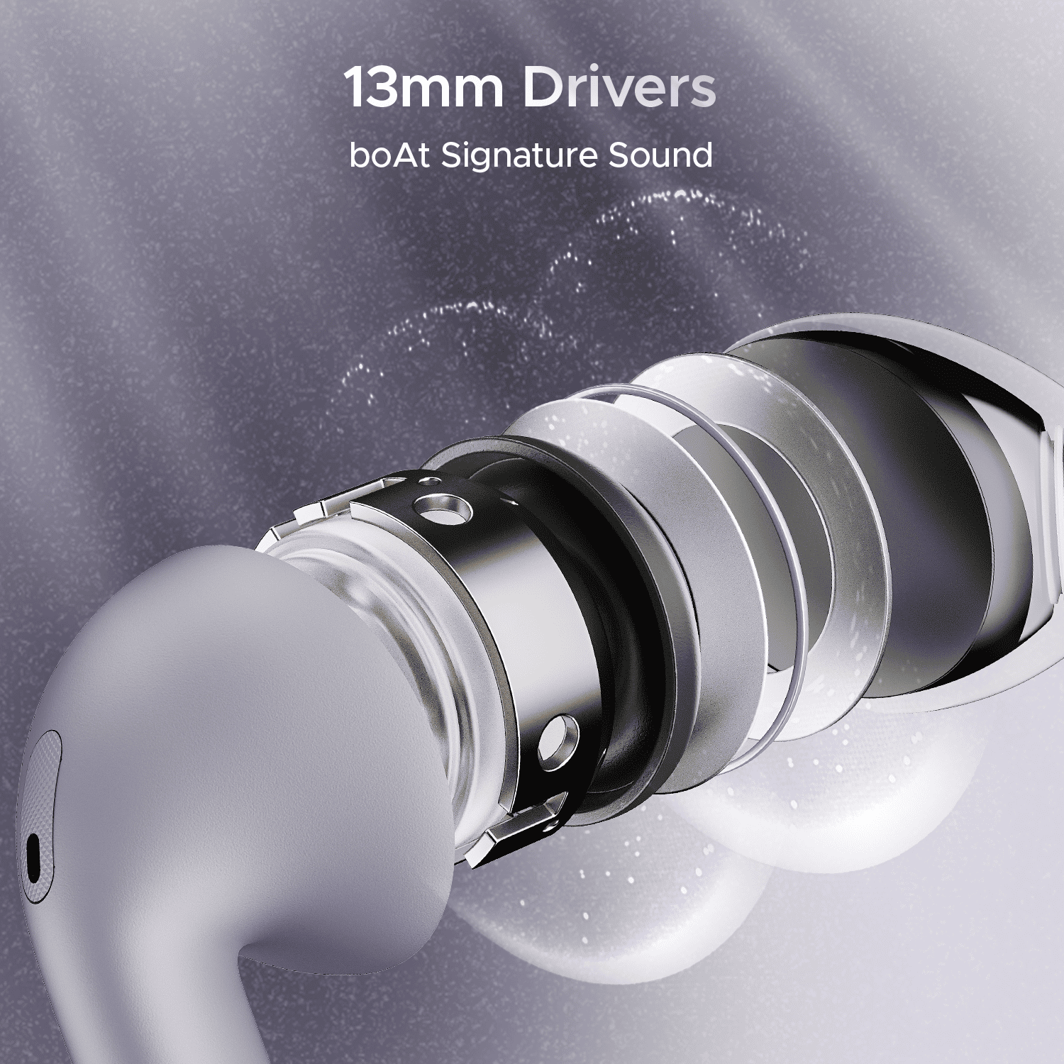 boAt Airdopes Alpha | True Wireless Earbuds with 35 Hours Playback, 13mm Drivers, ENx™ Tech, ASAP™ Charge, IWP™ Technology