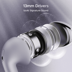 boAt Airdopes Alpha | True Wireless Earbuds with 35 Hours Playback, 13mm Drivers, ENx™ Tech, ASAP™ Charge, IWP™ Technology