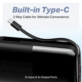 Energyshroom PB400 Turbo X | Powerbank with 35W Fast Charging, 20000mAh, 12-Layer Protection, 3 Output Ports