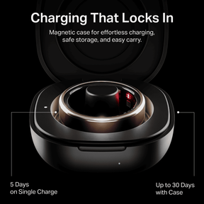 Smart Ring Active Plus | Smart Ring with Health Monitoring, Wireless Charging, Stainless Steel Build