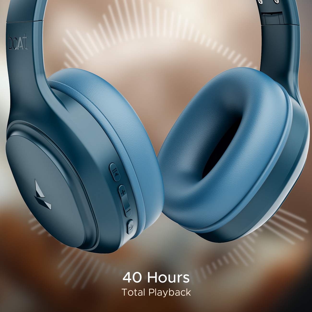 boAt Rockerz 430 Wireless Bluetooth Headphones with 40 Hours Playback, BEAST Mode, and Mic headphones price comparison image - view 4