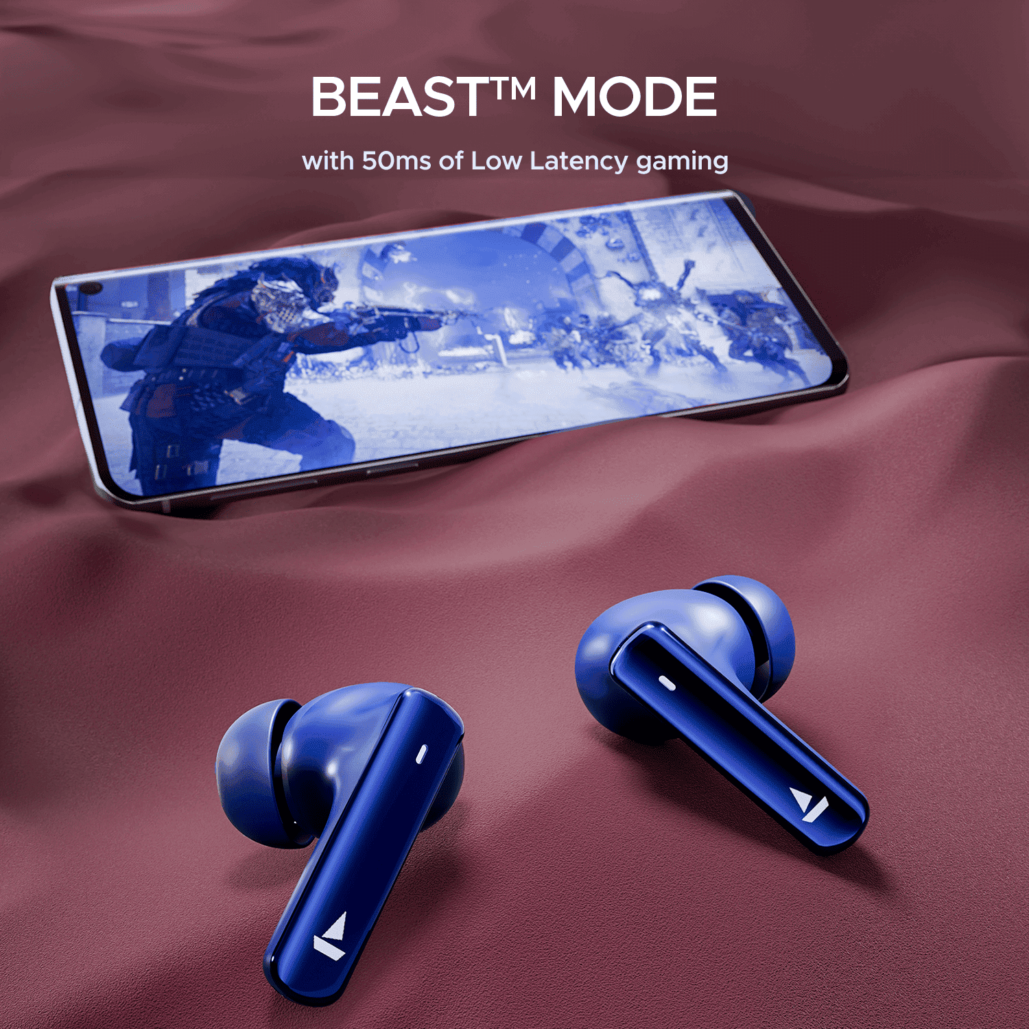 boAt Airdopes Plus 318 | Wireless Earbuds with 100 Hours Playback, 4 Mics with ENx™ Technology, BEAST™ Mode