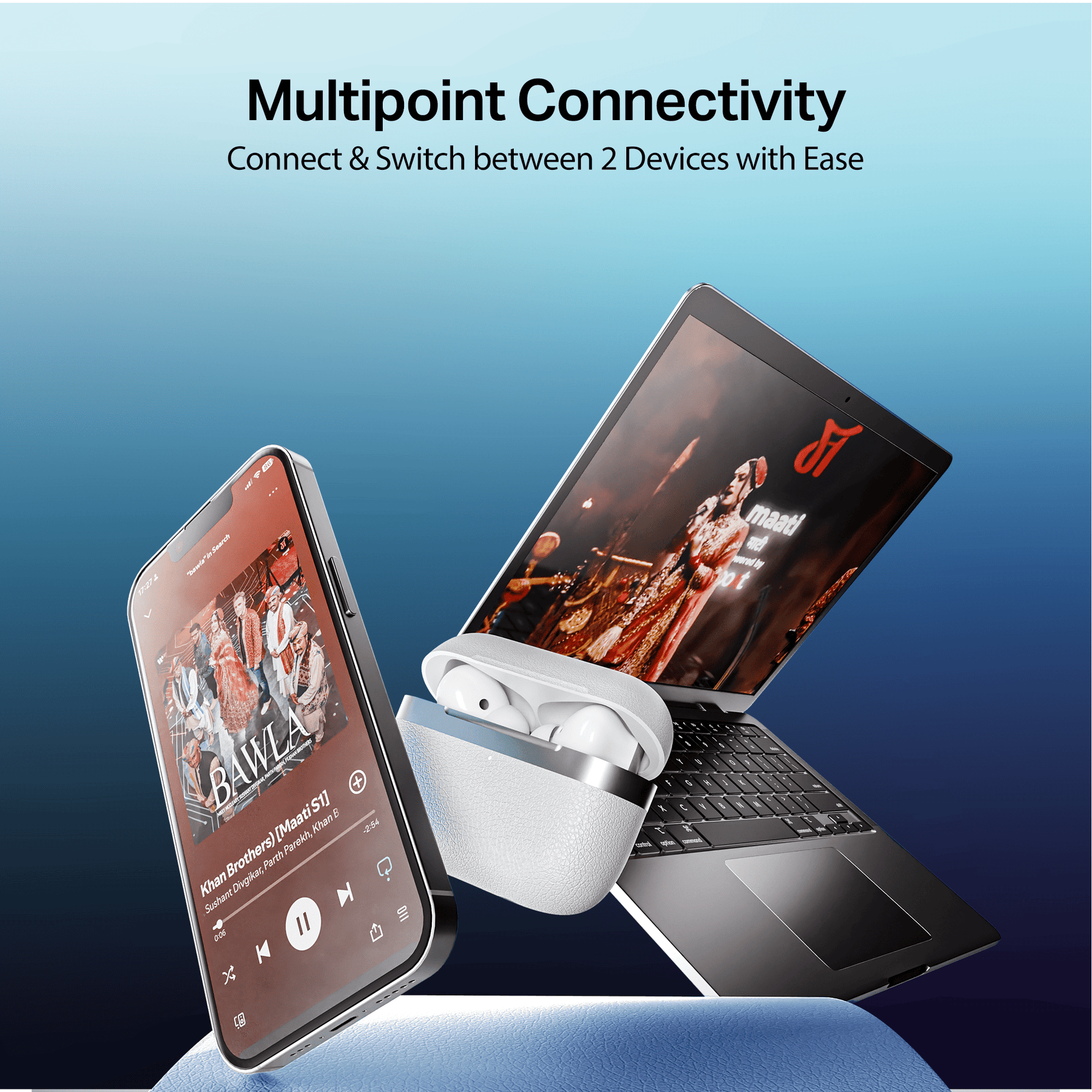 boAt Airdopes Prime 513 ANC | Wireless Earbuds with 65 Hours Playback, 32dB ANC, Quad Mics & Multipoint Connectivity