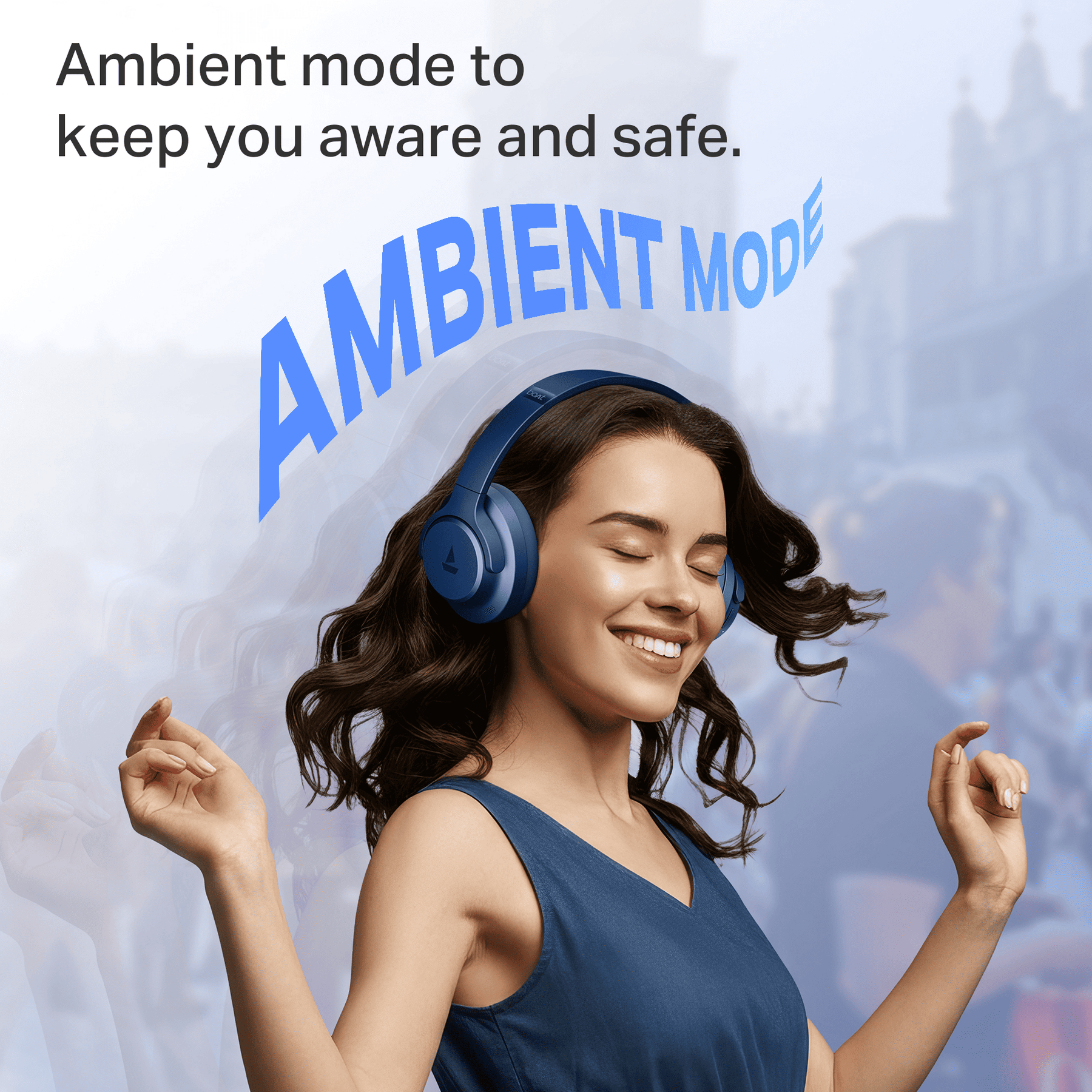 boAt Rockerz 512 ANC | Wireless Headphones with 40dB Hybrid ANC, 80H Playback & boAt Signature Sound