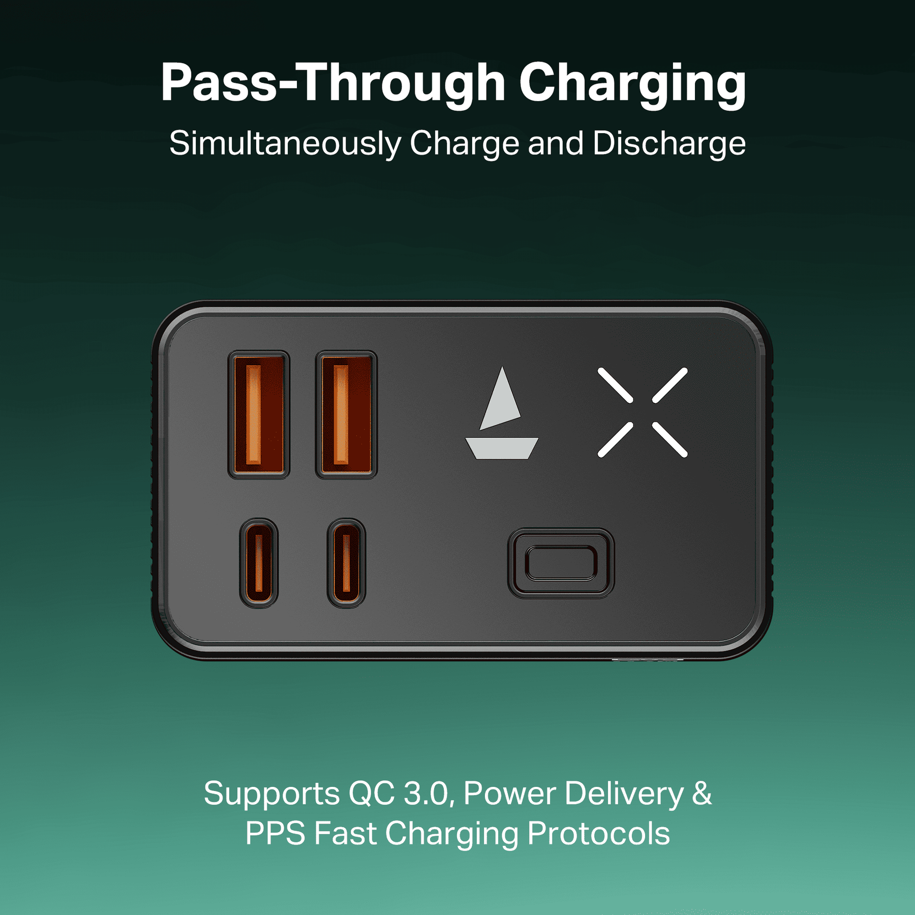 boAt Energyshroom PB665 Turbo X | 30000mAh Power Bank with 65W Turbo Fast Charging