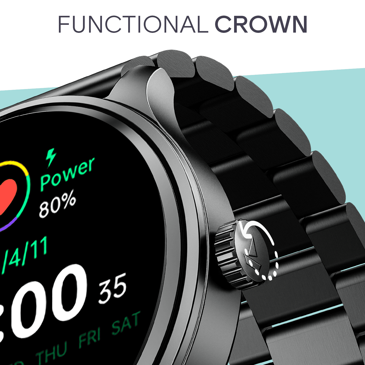 boAt Lunar Discovery Neo | Smartwatch with 1.39" HD Display, 2.5D Animated Watch Faces & Advanced BT Calling