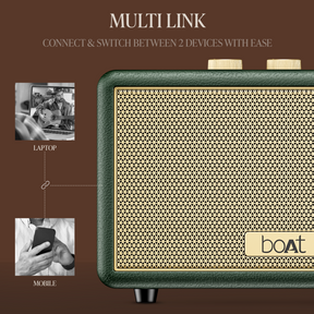 boAt Stone Opus | Portable Bluetooth Speaker with 80W boAt Signature Sound, Built-in Subwoofer, 12 Hours Playback