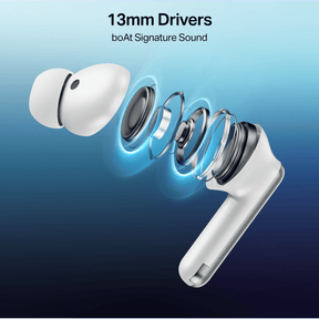 boAt Airdopes Prime 513 ANC | Wireless Earbuds with 65 Hours Playback, 32dB ANC, Quad Mics & Multipoint Connectivity