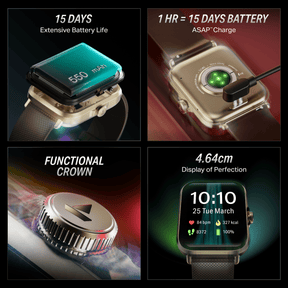 boAt Storm Infinity | Smartwatch with 1.83" HD Display, ASAP Charge, 15-Day Battery Life, Functional Crown, BT v5.4