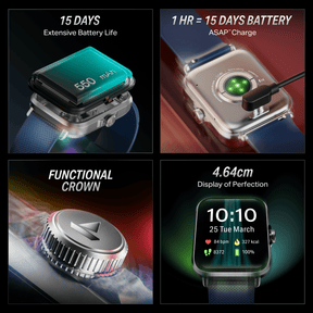 boAt Storm Infinity | Smartwatch with 1.83" HD Display, ASAP Charge, 15-Day Battery Life, Functional Crown, BT v5.4