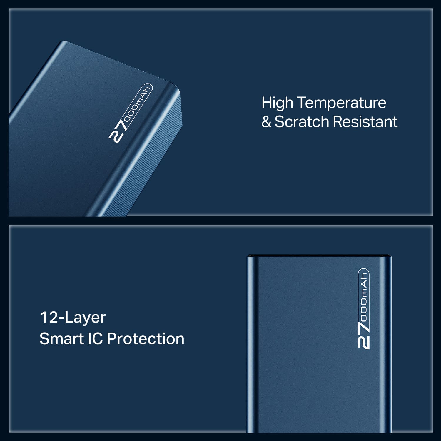 Energyshroom PB600 | Powerbank with 22.5W Fast Charging, 27000mAh, 12-Layer Protection, 4 Output Ports