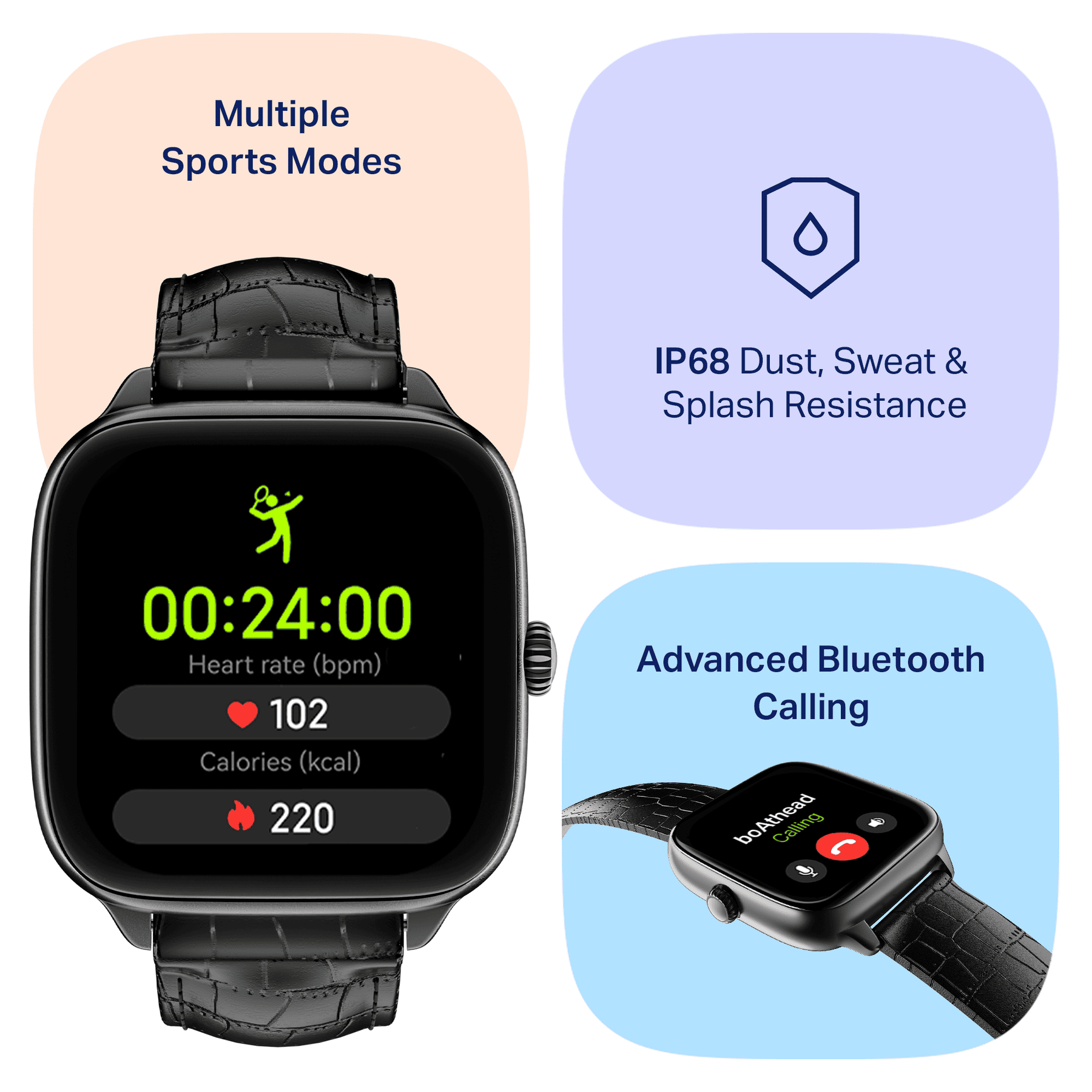 boAt Storm Verge | Smartwatch with 1.72" Ultra HD Display, Premium Metal Build & Advanced Bluetooth Calling