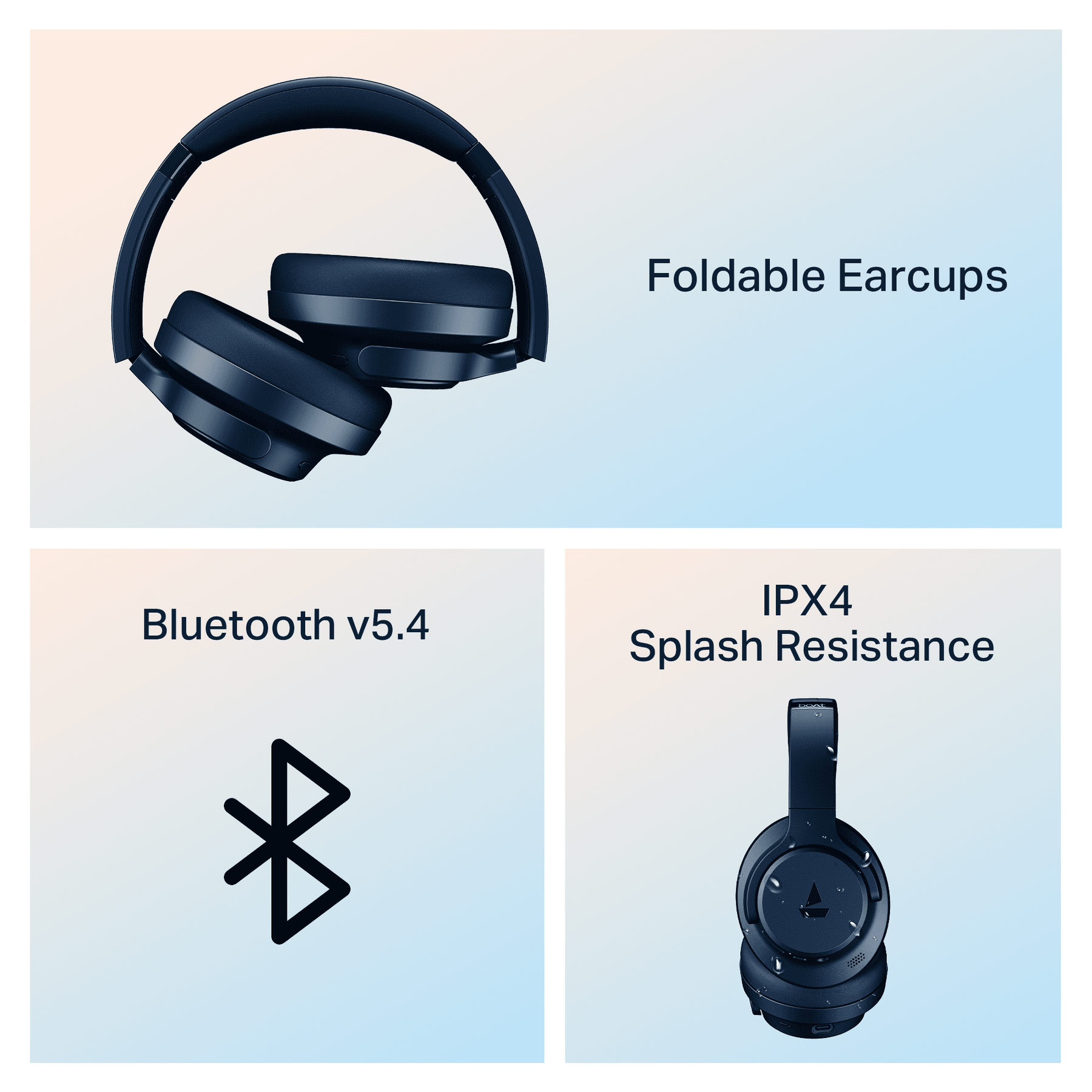 boAt Rockerz 512 ANC | Wireless Headphones with 40dB Hybrid ANC, 80H Playback & boAt Signature Sound