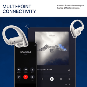 boAt Airdopes Stride | Open-Ear Earbuds with 50 Hours Playback & Spatial Audio
