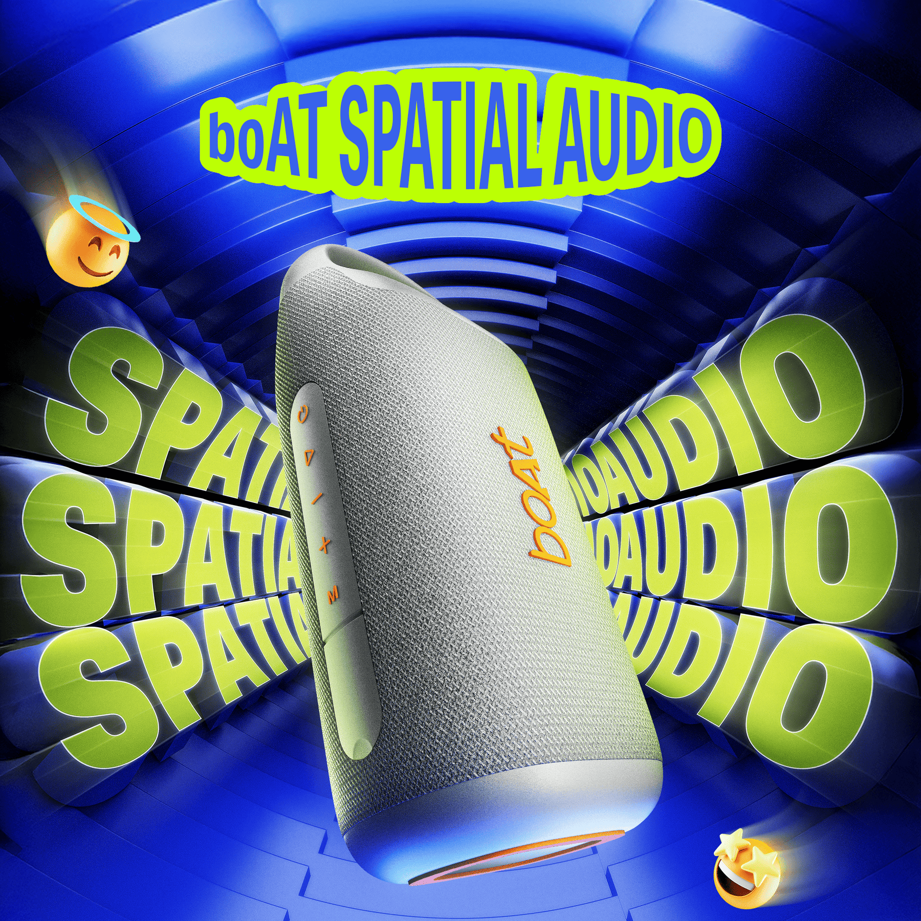 boAt Stone Arc Pro | Portable Bluetooth Speaker with 25W Sound, 12H Playback & RGB LEDs