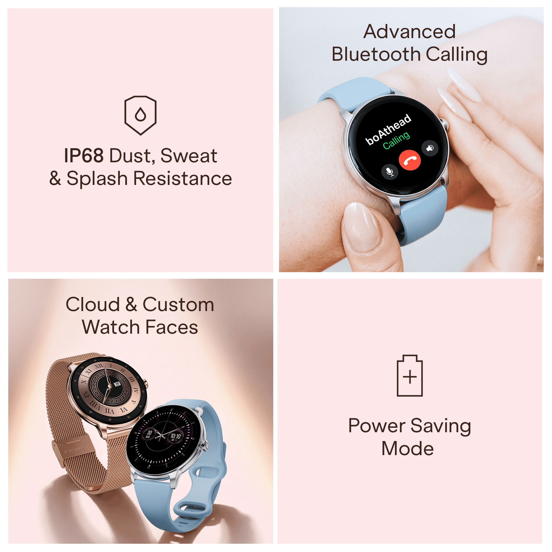 boAt Chrome Iris | Smartwatch with 1.32" AMOLED Display, 1000 nits brightness & Wellness Tracking