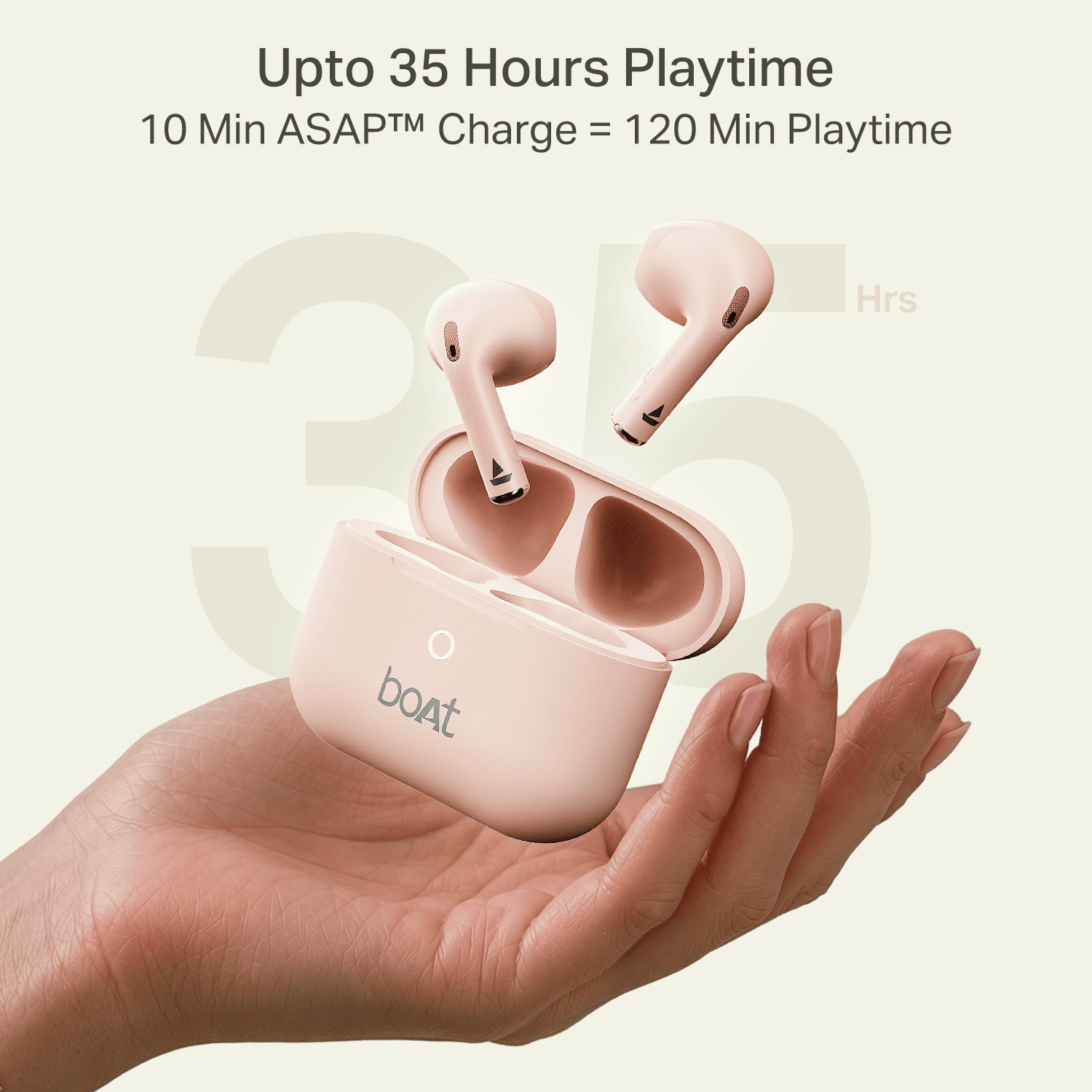 boAt Airdopes Joy V2 | Earbuds with 35 Hours Playback, ENx™ Technology & BEAST™ Mode