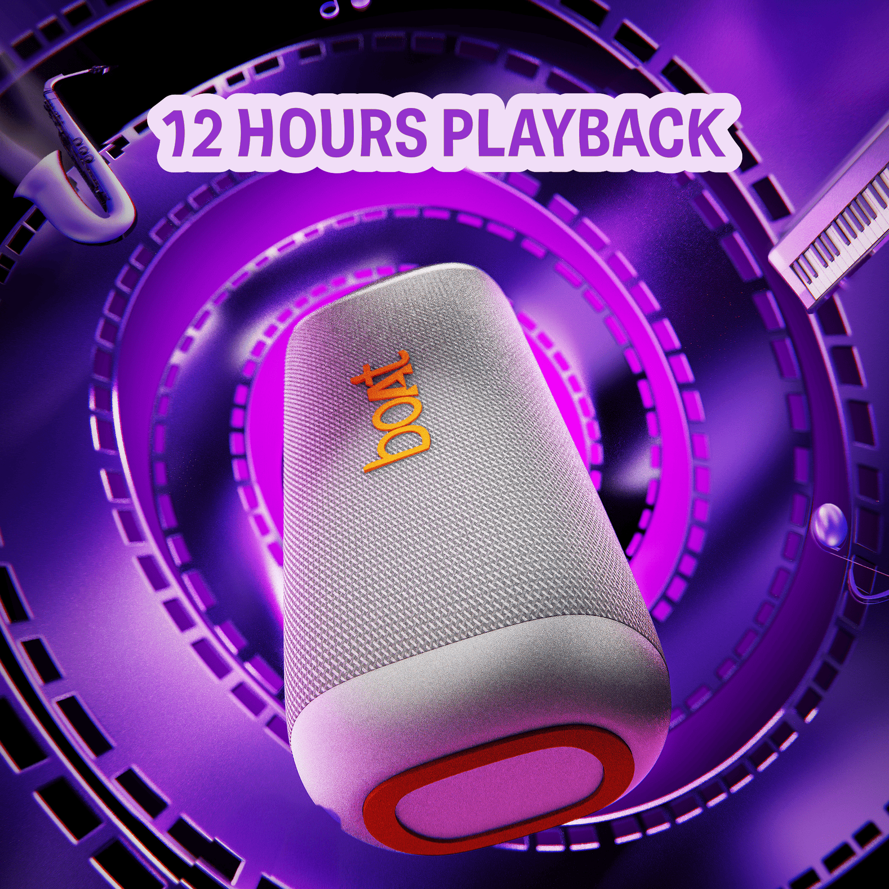 boAt Stone Arc Pro | Portable Bluetooth Speaker with 25W Sound, 12H Playback & RGB LEDs