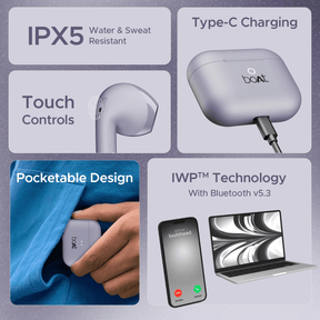 boAt Airdopes Alpha | True Wireless Earbuds with 35 Hours Playback, 13mm Drivers, ENx™ Tech, ASAP™ Charge, IWP™ Technology
