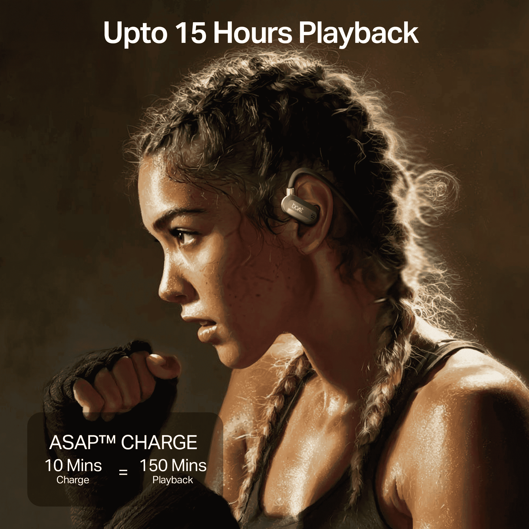 boAt Rockerz 261 Pro | Wireless Earphone with 15 Hours Playback, ASAP™ Charge, 14.8mm Drivers, Bluetooth v5.3, ENx™ Tech (Perfect for Outdoor Sports)