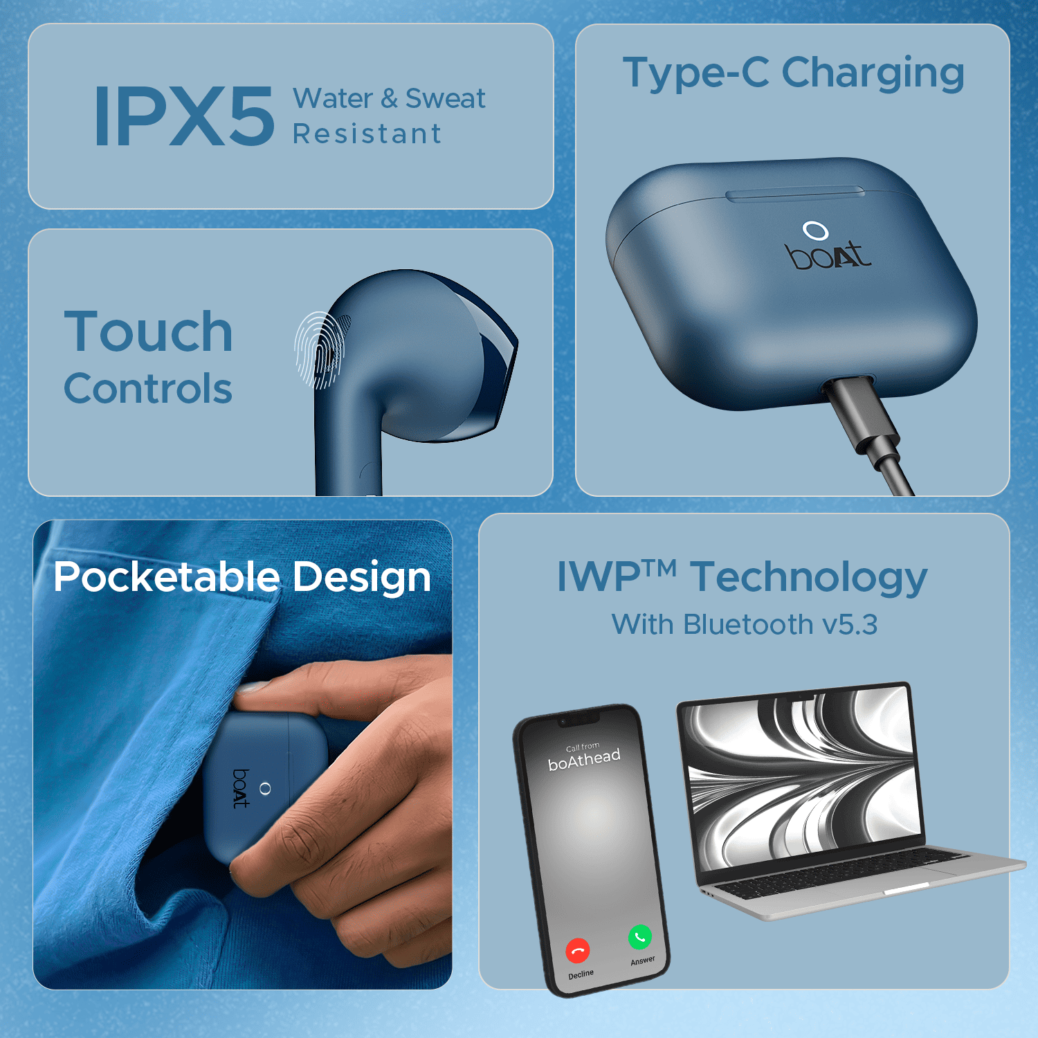 boAt Airdopes Alpha | True Wireless Earbuds with 35 Hours Playback, 13mm Drivers, ENx™ Tech, ASAP™ Charge, IWP™ Technology