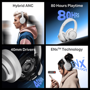 boAt Rockerz 512 ANC | Wireless Headphones with 40dB Hybrid ANC, 80H Playback & boAt Signature Sound