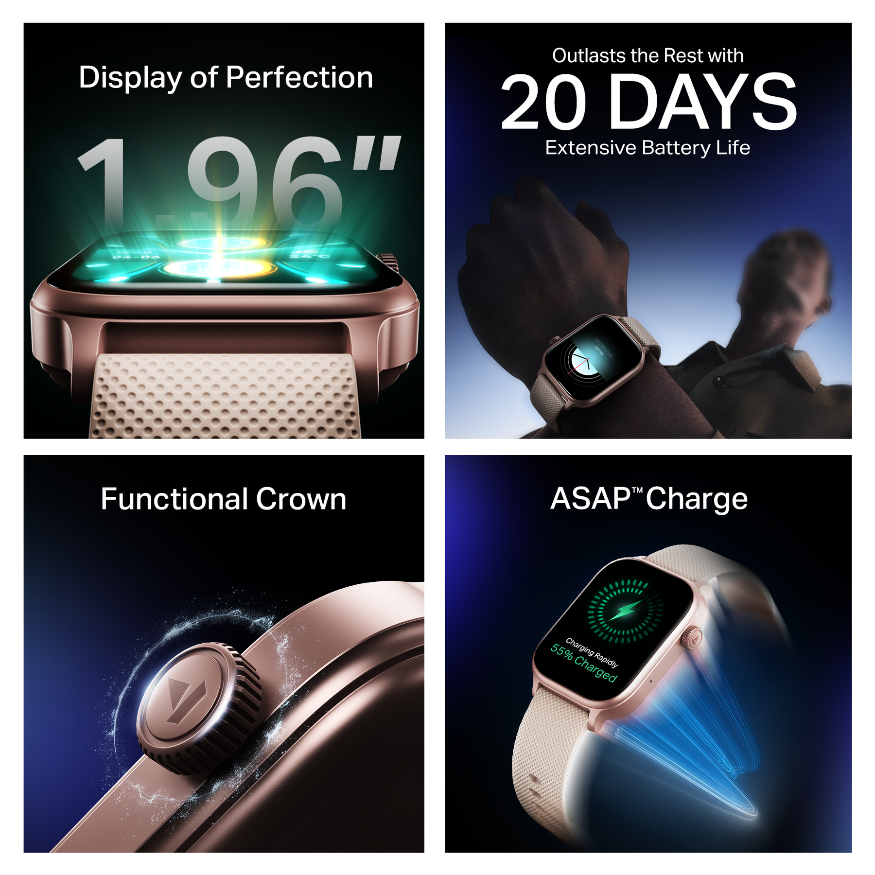 boAt Storm Infinity Plus | Power-Packed Smartwatch with HD Display & 20-Day Battery