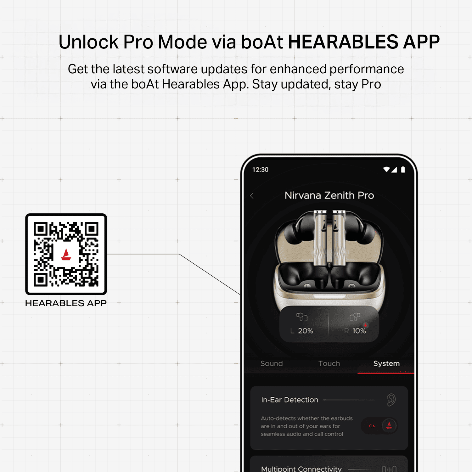 boAt Nirvana Zenith Pro | Wireless Earbuds with Spatial Audio, 80H Playback & 50dB Hybrid Adaptive ANC