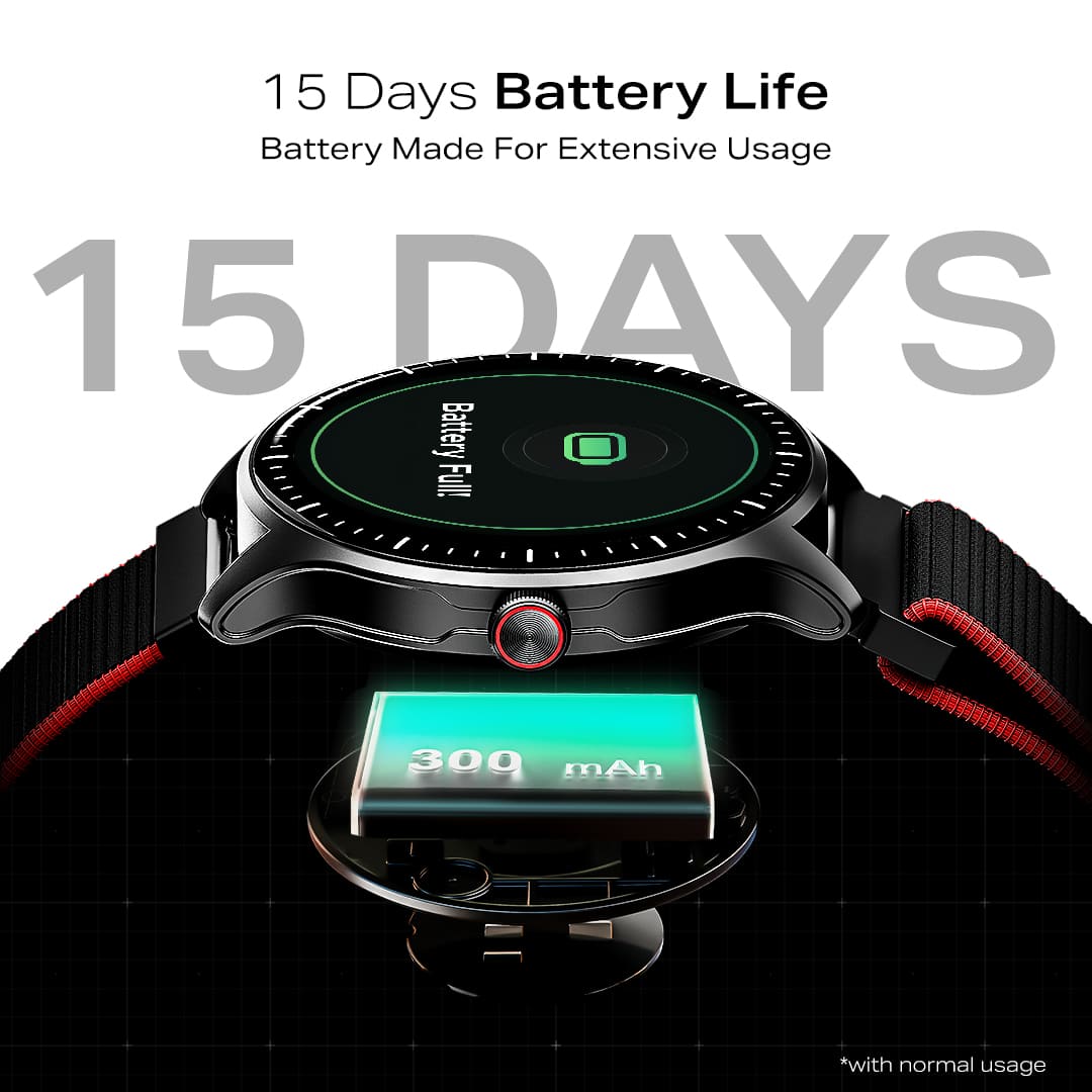 boAt Valour Watch 1 GPS | 1.43" AMOLED Smartwatch with In-Built GPS, 15-Day Battery Life & AI Workout Detection