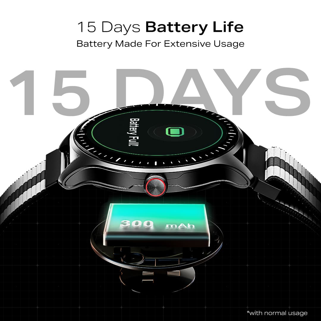 boAt Valour Watch 1 GPS | 1.43" AMOLED Smartwatch with In-Built GPS, 15-Day Battery Life & AI Workout Detection