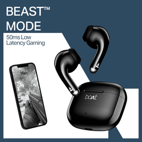 boAt Airdopes Beat | Wireless Earbuds with 35 Hours Playback & BEAST™ Mode