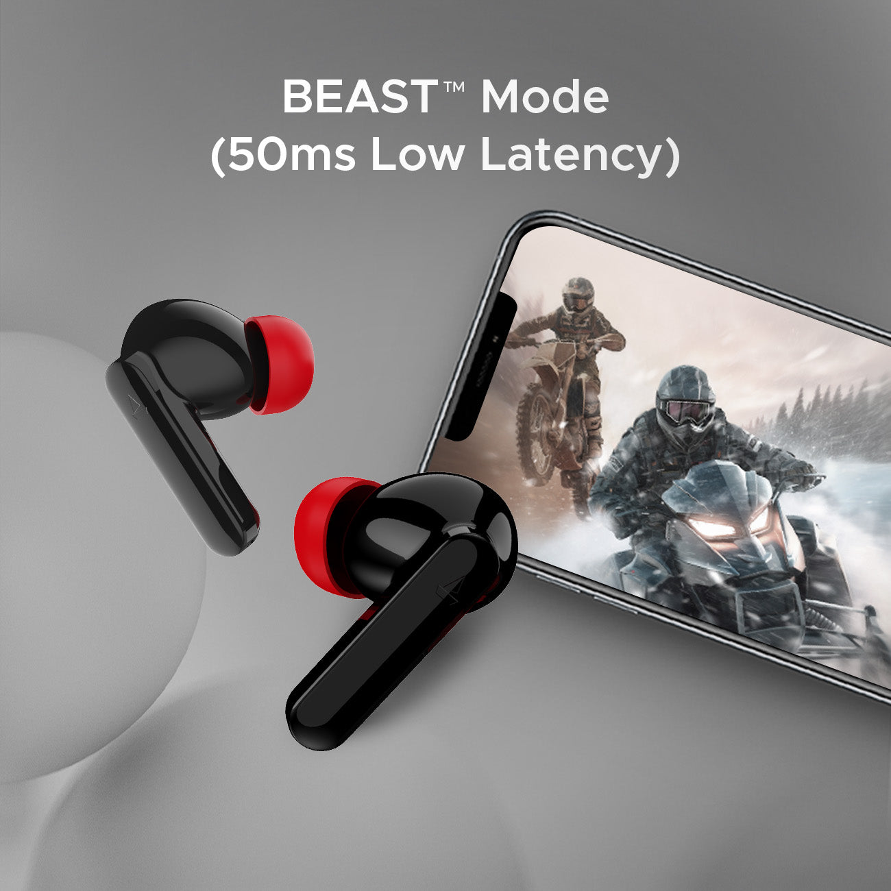 boAt Airdopes Ultra Plus | Wireless Earbuds with 50 Hours Playback, BEAST™ Mode, Quad Mics with ENx™ Tech, IWP™ Technology