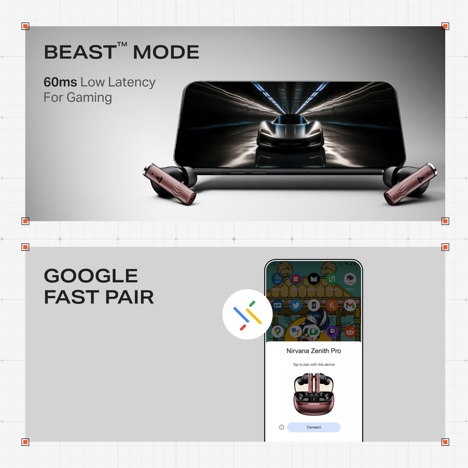 boAt Nirvana Zenith Pro | Wireless Earbuds with Spatial Audio, 80H Playback & 50dB Hybrid Adaptive ANC