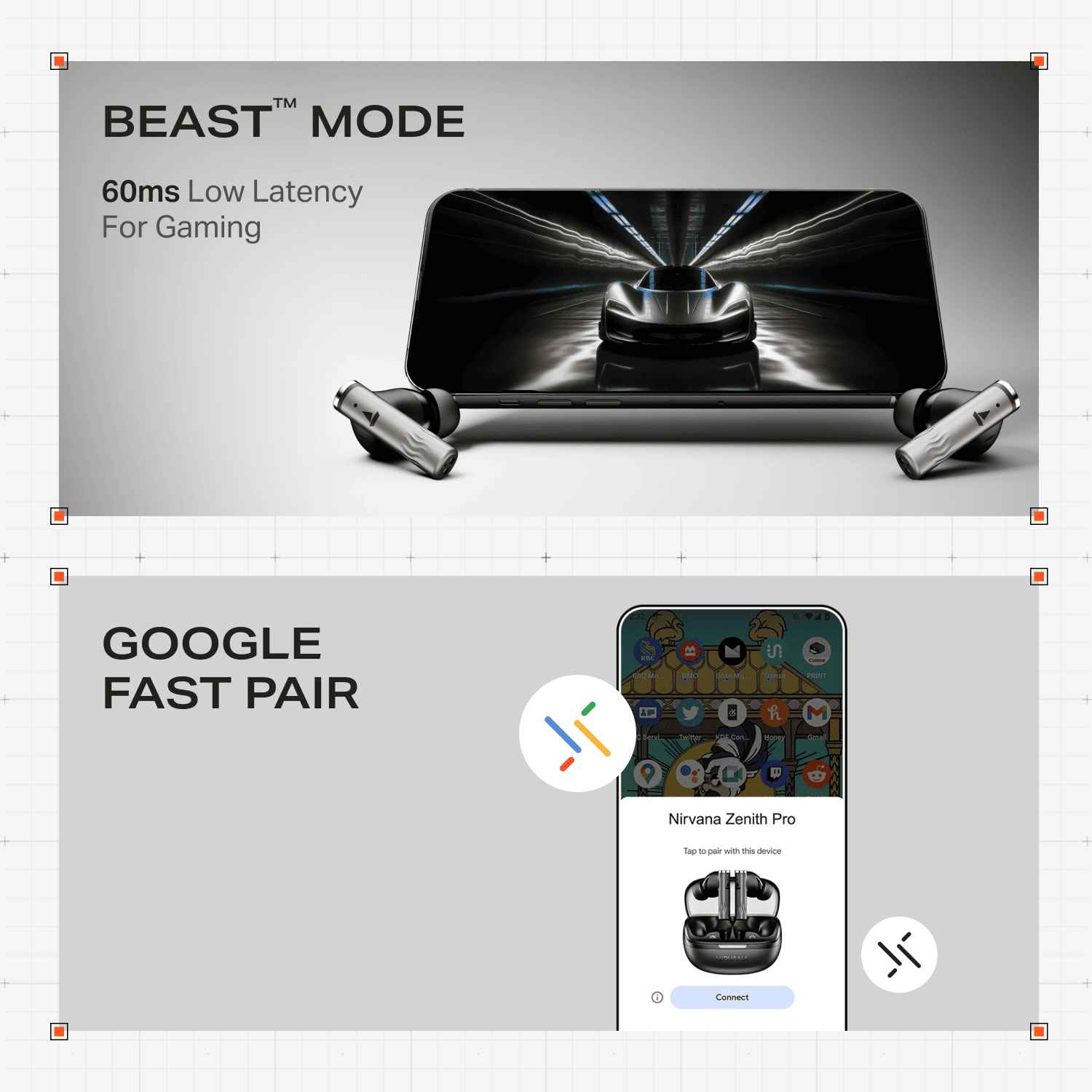 boAt Nirvana Zenith Pro | Wireless Earbuds with Spatial Audio, 80H Playback & 50dB Hybrid Adaptive ANC