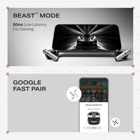 boAt Nirvana Zenith Pro | Wireless Earbuds with Spatial Audio, 80H Playback & 50dB Hybrid Adaptive ANC