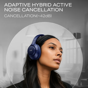 boAt Rockerz 551 ANC Pro | Wireless Headphone with 42dB Hybrid Adaptive ANC, 72 Hours Playtime, Dual Mics with ENx™ Tech