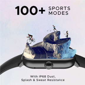 boAt Wave Spin Voice | Smartwatch with 1.85" HD Display, 100+ Sports Modes, Functional Crown, Built-in-games