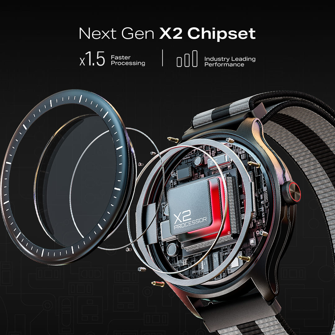 boAt Valour Watch 1 GPS | 1.43" AMOLED Smartwatch with In-Built GPS, 15-Day Battery Life & AI Workout Detection