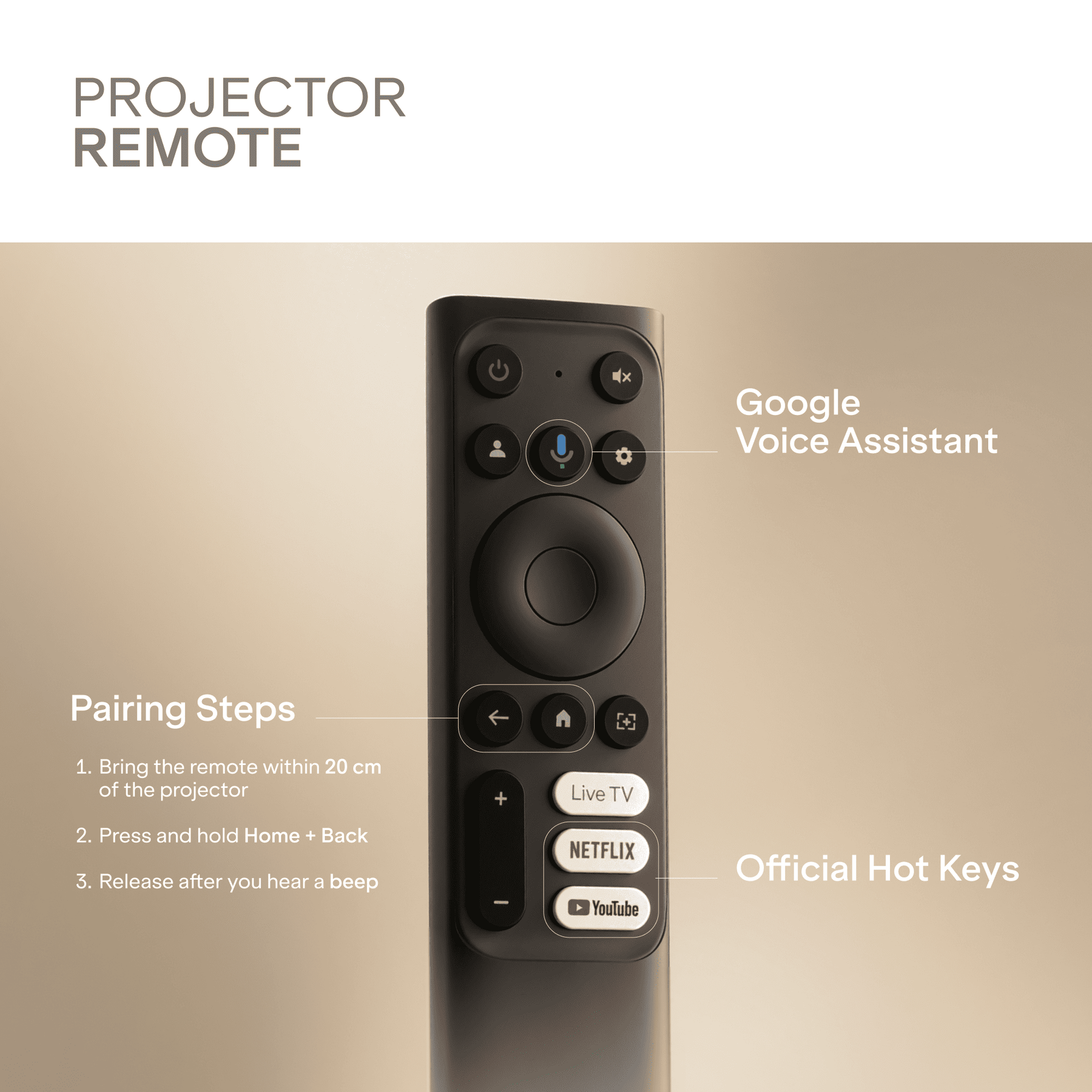 boAt Cinehead F1 | Full HD Smart Projector with Google TV & Up to 150” Big-Screen Viewing