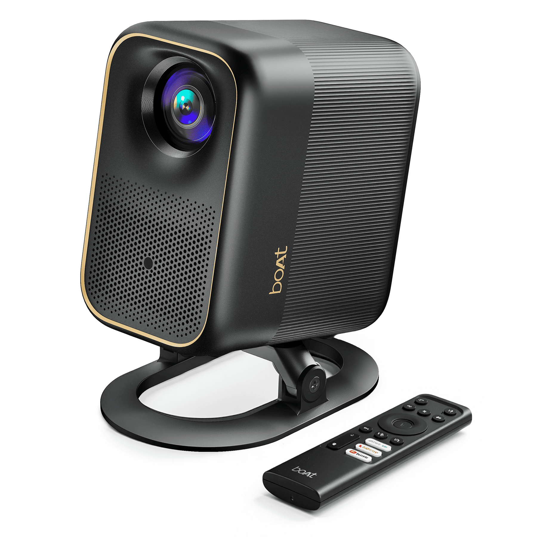 boAt Cinehead F1 Pro | Full HD Smart Projector with Google TV & Up to 150” Big-Screen Viewing