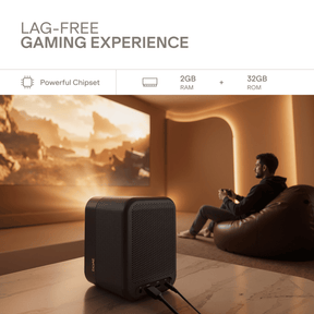 boAt Cinehead F1 Pro | Full HD Smart Projector with Google TV & Up to 150” Big-Screen Viewing