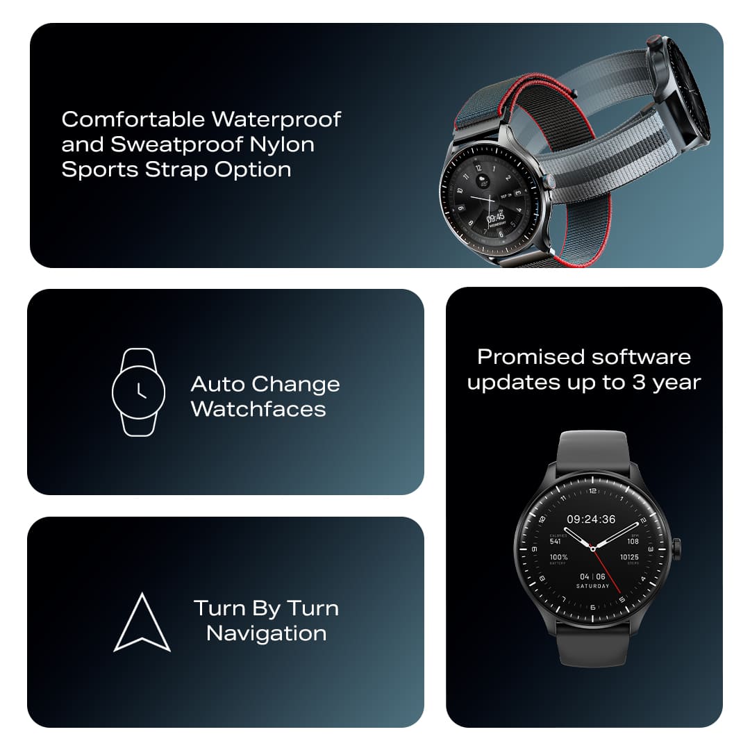 boAt Valour Watch 1 GPS | 1.43" AMOLED Smartwatch with In-Built GPS, 15-Day Battery Life & AI Workout Detection