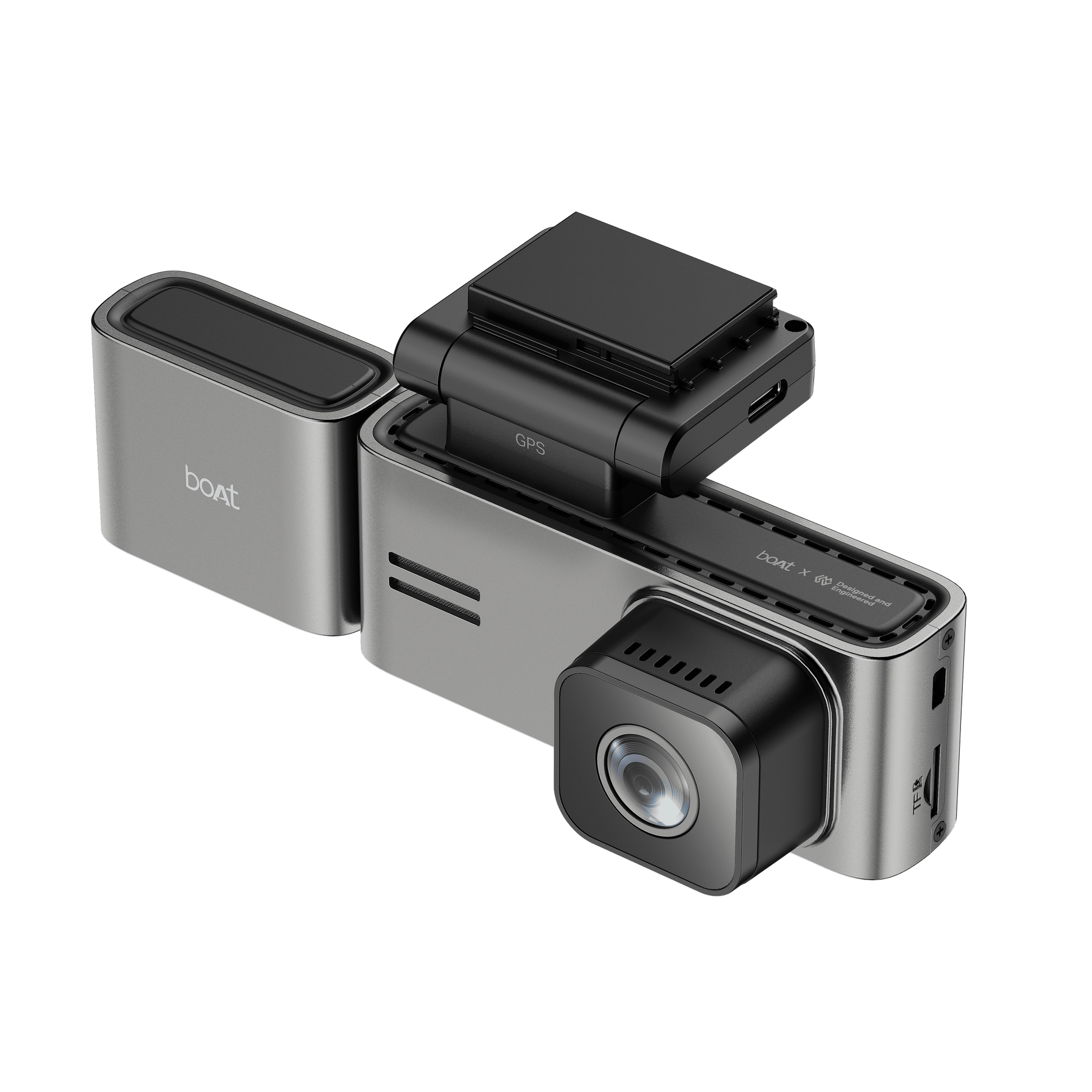 boAt HIVE Dashcam F1 Pro | 4K Triple-Channel Dashcam with ADAS & GPS