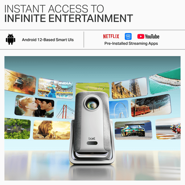 boAt Cinehead M1 | Full HD Smart Projector with 150